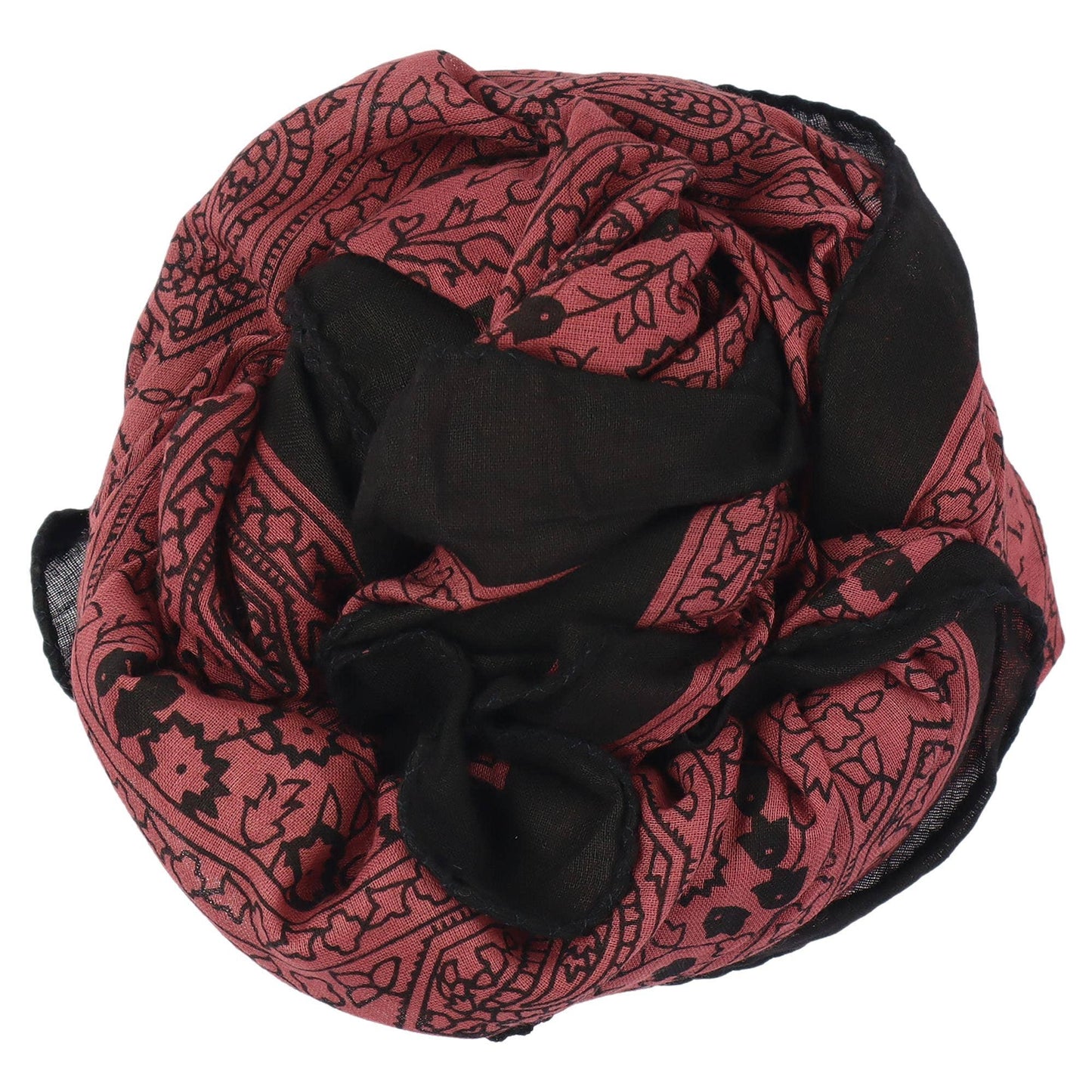 Cowboyscarf Wild Rag Mönstrad Svart / Röd