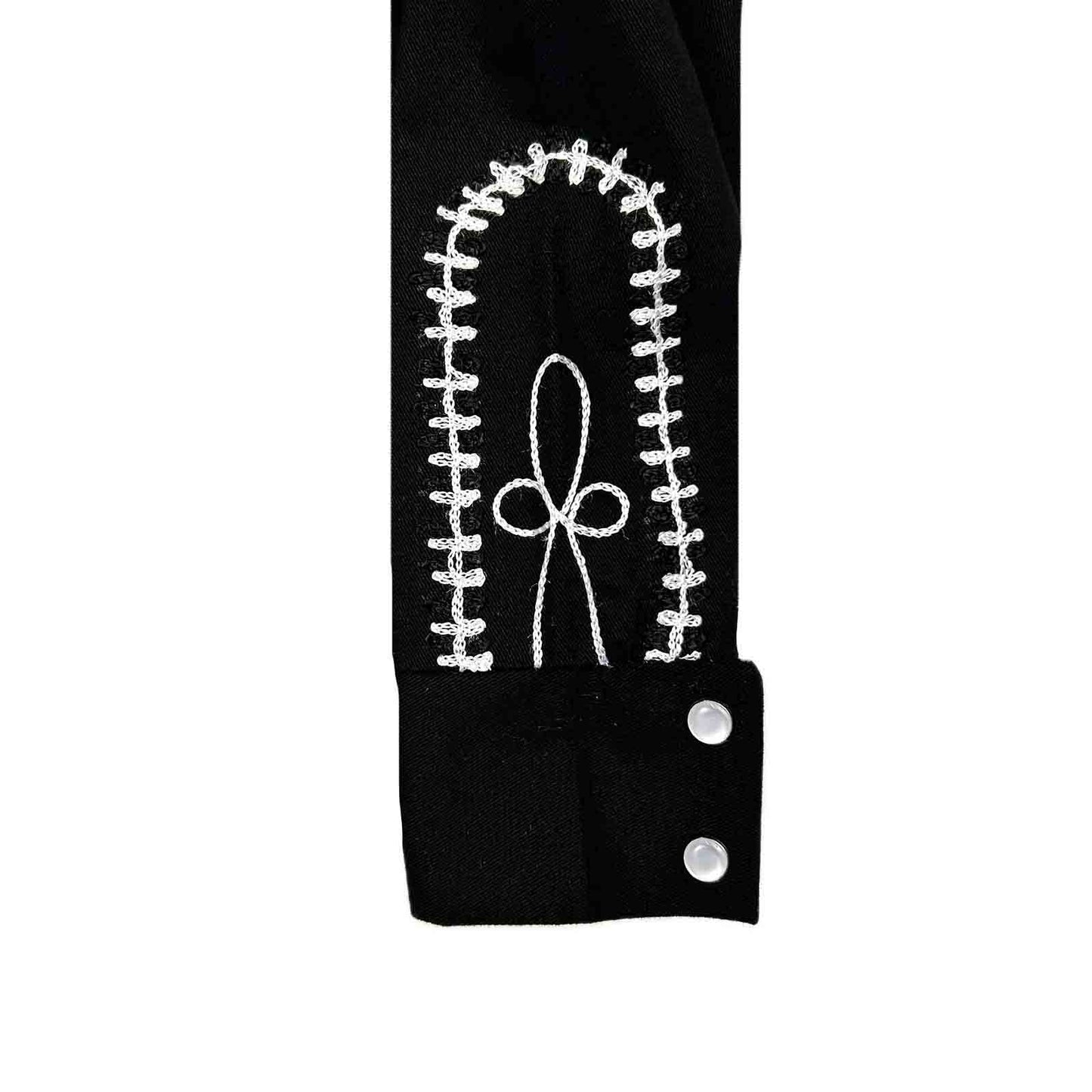 Bolerojacka Western Rockmount Ranch Wear White Rope Embroidery
