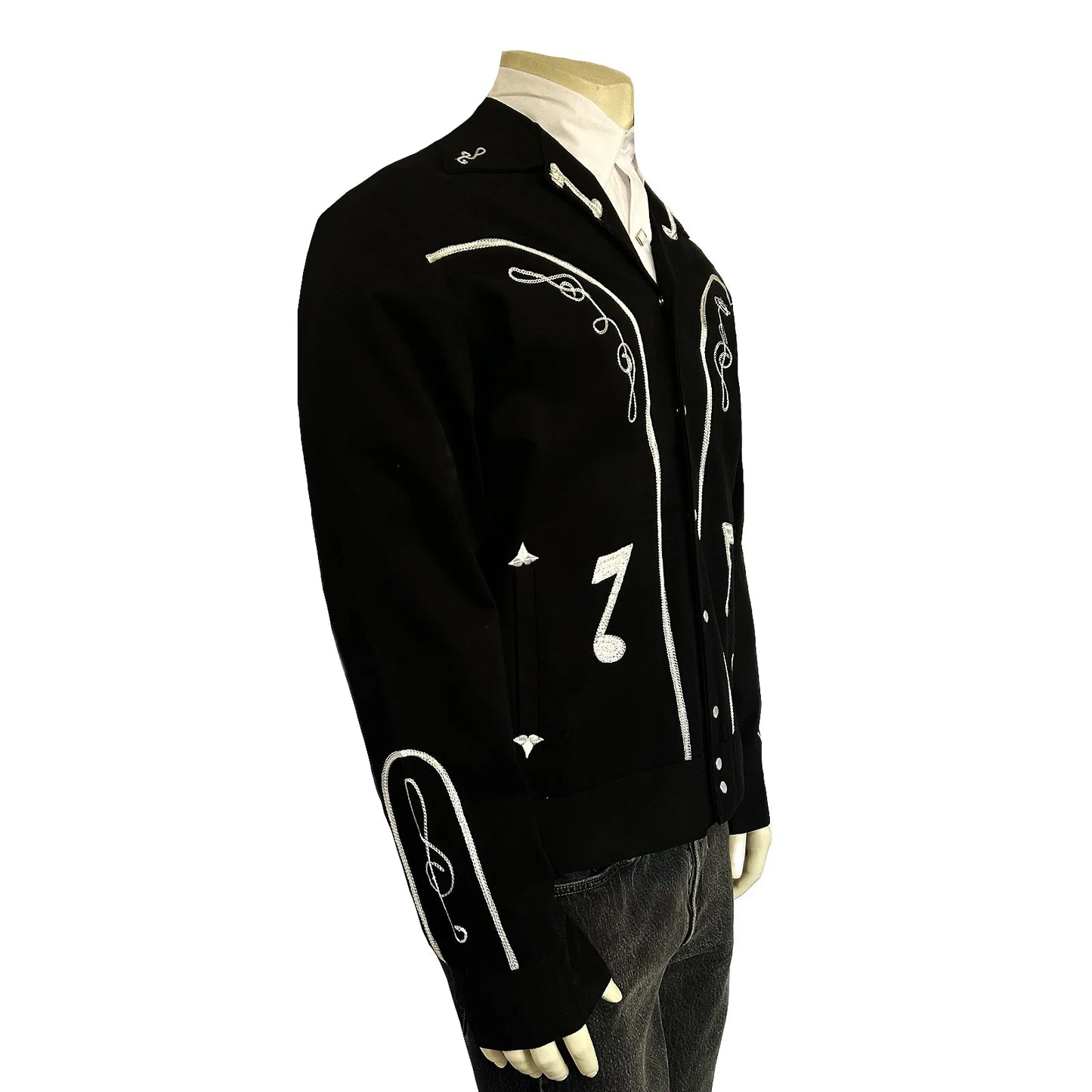 Bolerojacka Western Rockmount Ranch Wear Musical Notes Embroidery