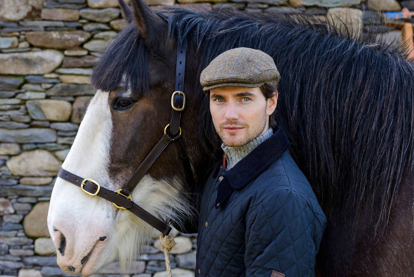 Gubbkeps Ulltweed Brun