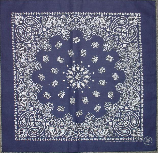 Bandana Paisley Marinblå