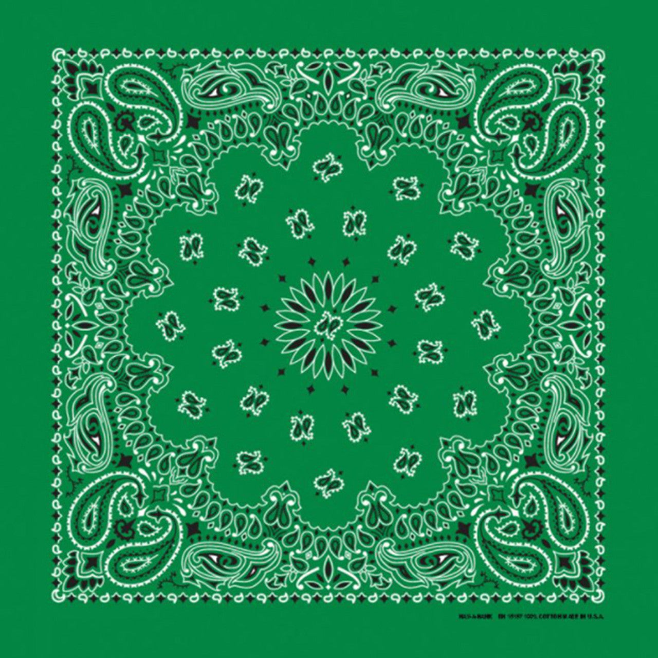 Bandana Paisley Skogsgrön