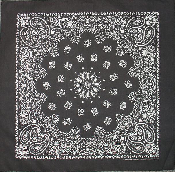 Bandana Paisley Svart