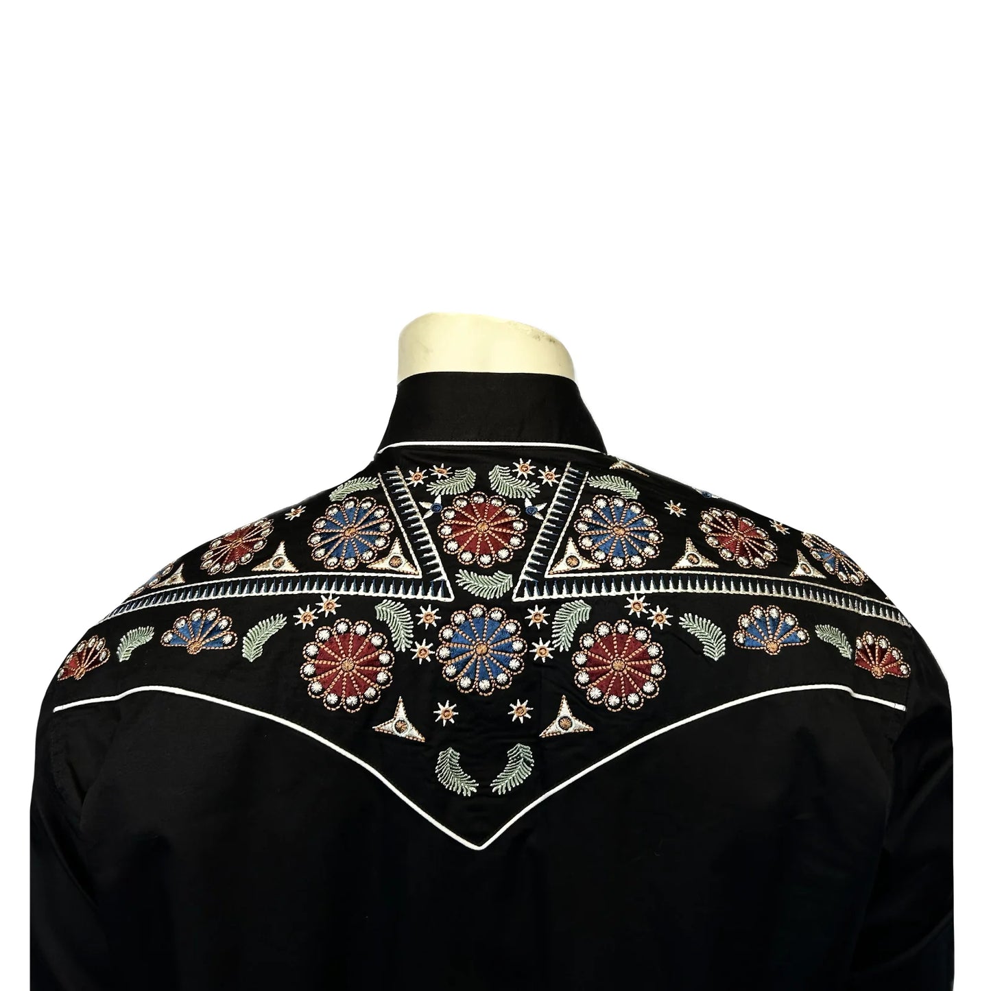 Westernskjorta Rockmount Ranch Wear Floral & Stars