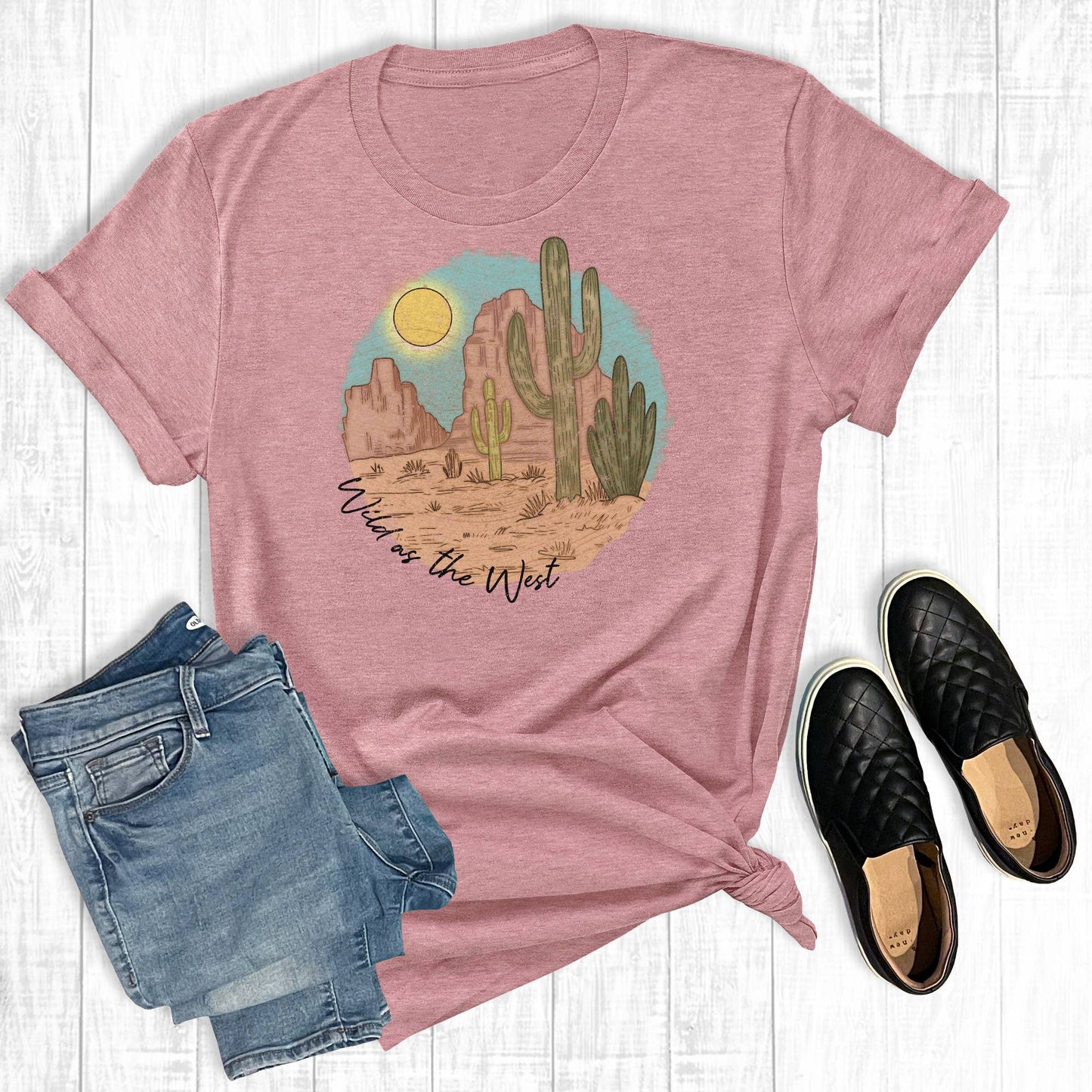 T-shirt Dusty Pink Wild As The West