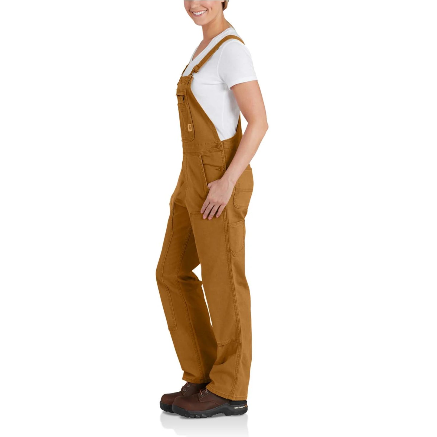 Carhartt Bib Overall Hängselbyxa Brun Dam