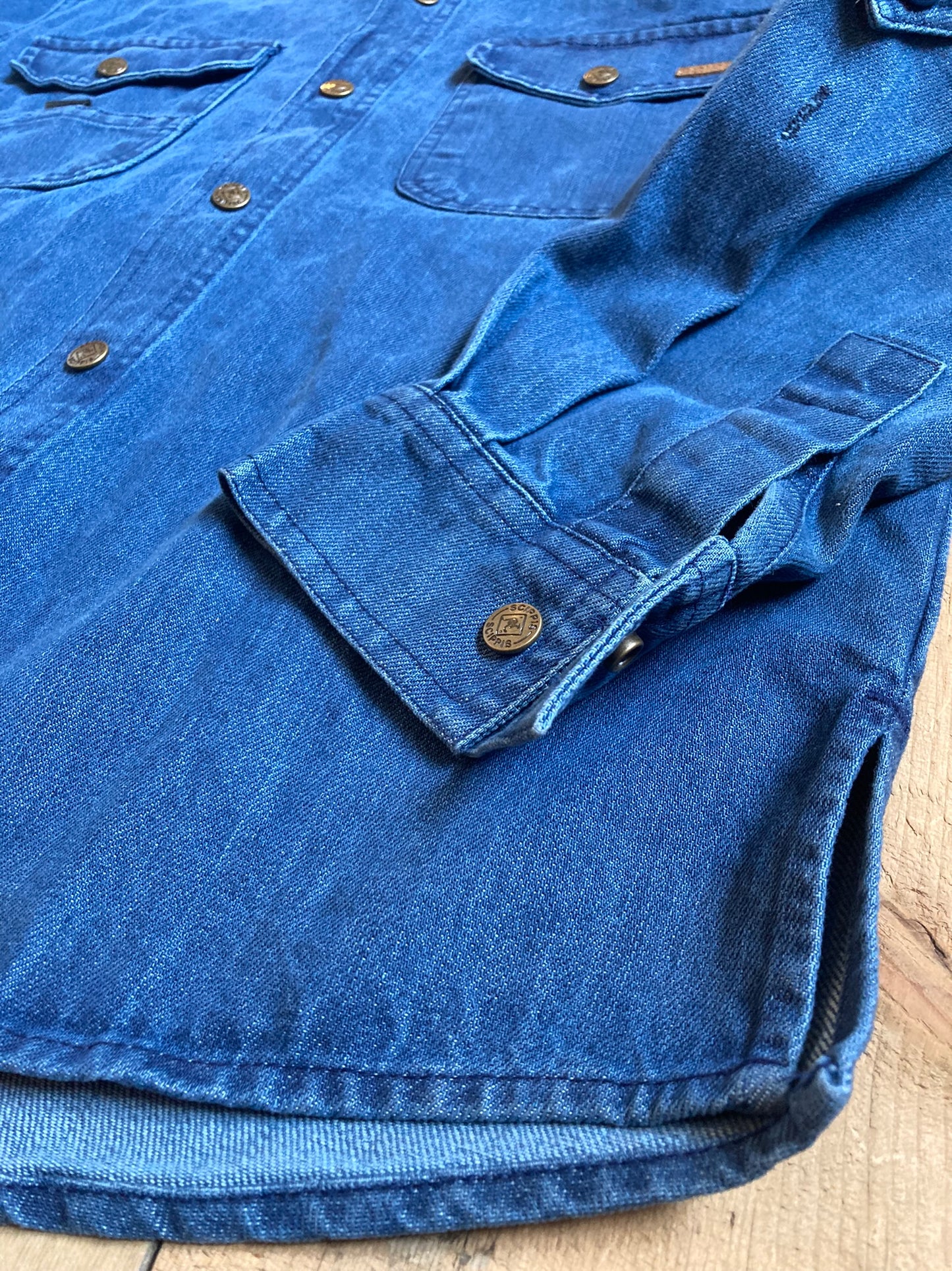 Kraftig jeansskjorta