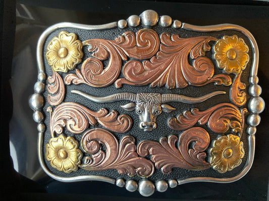 Bältesspänne Texas Longhorn