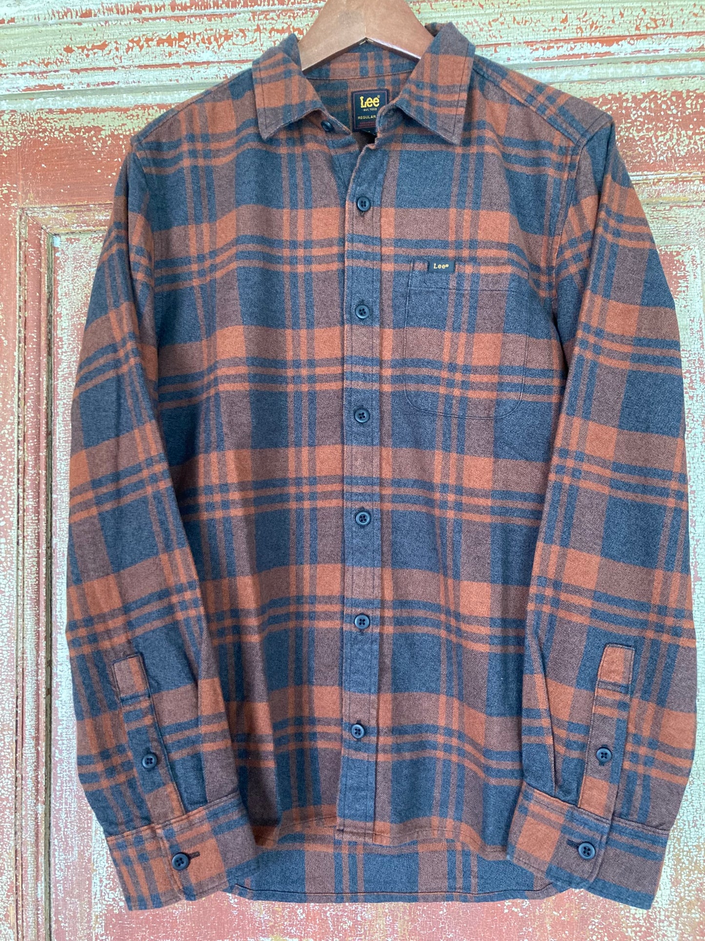 Flanellskjorta Lee Rost / Mörkgrå