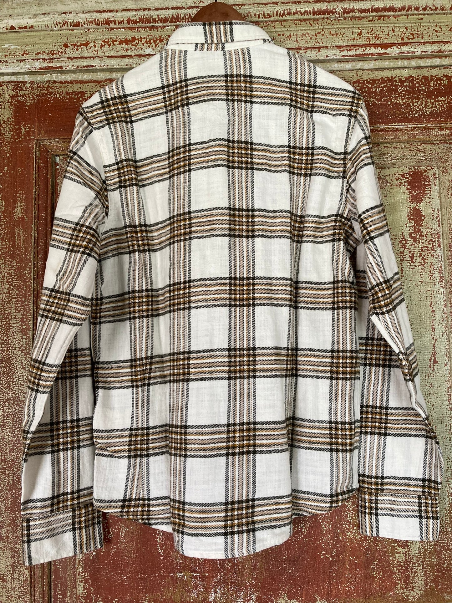 Flanellskjorta Lee Creme / Brun