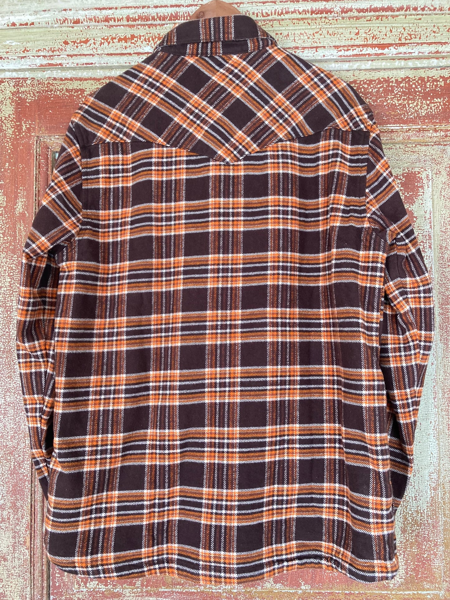 Rejäl Flanellskjorta Wrangler Brun / Orange / Beige