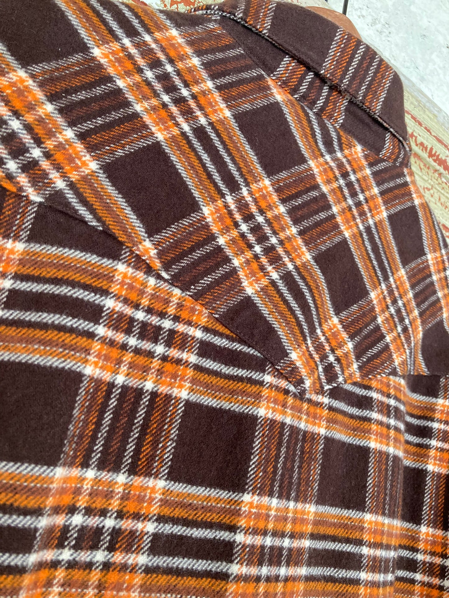 Rejäl Flanellskjorta Wrangler Brun / Orange / Beige
