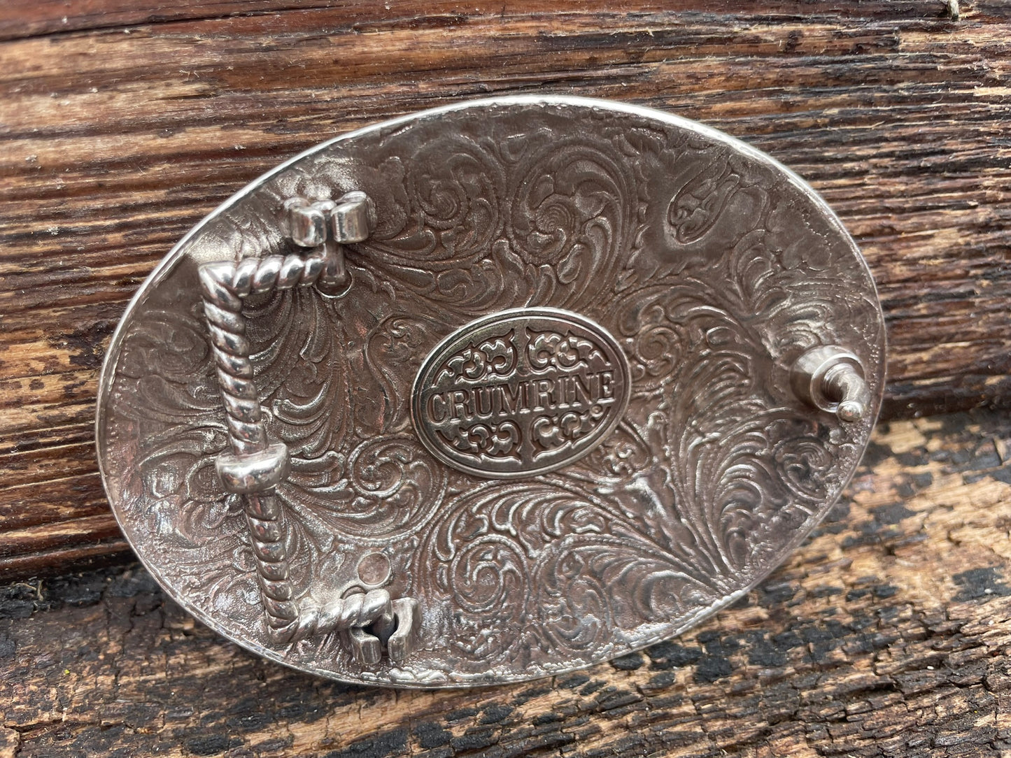 Belt Buckle Vintage Bull Rider Crumrine