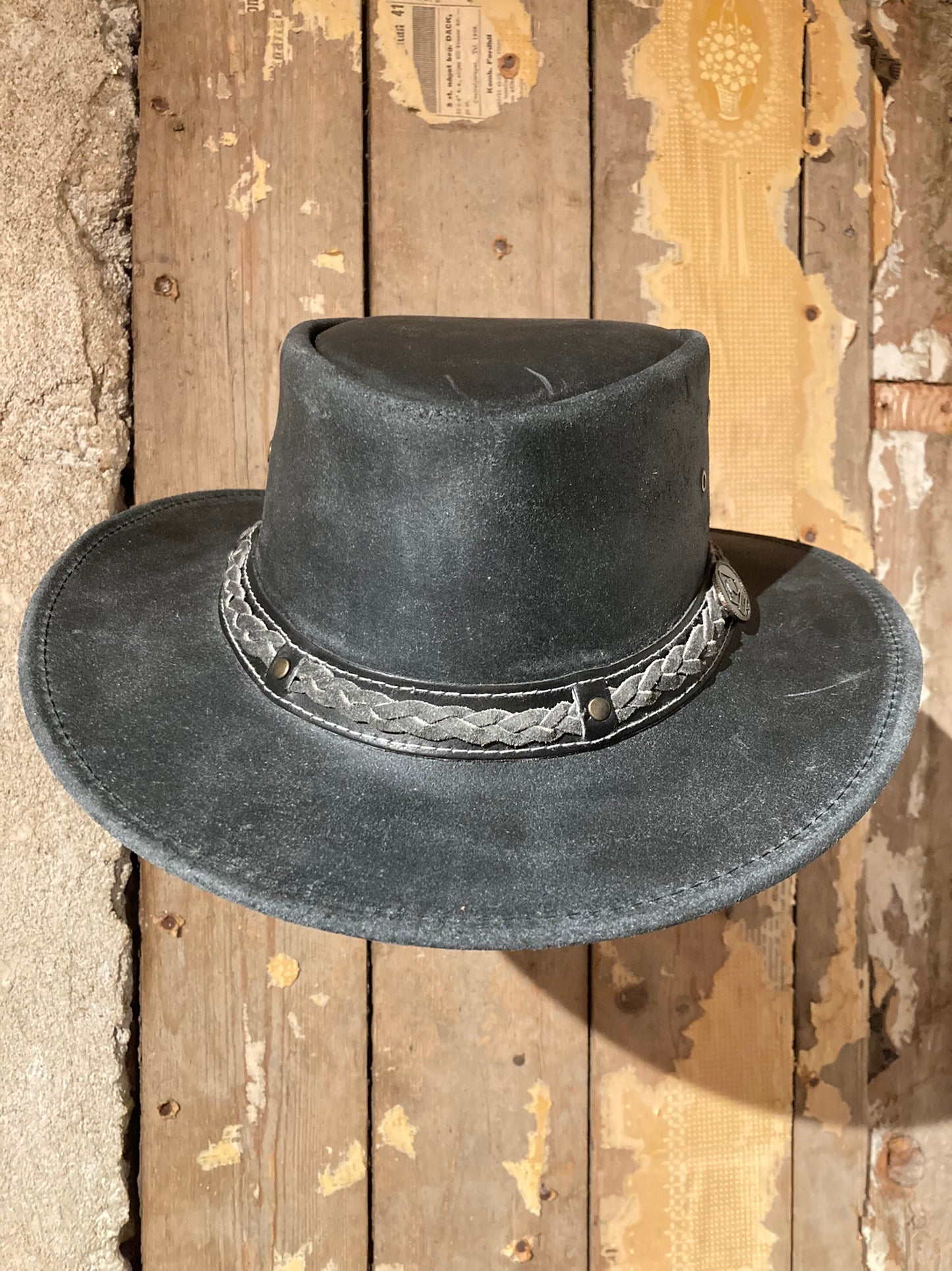 Läderhatt Williams Svart