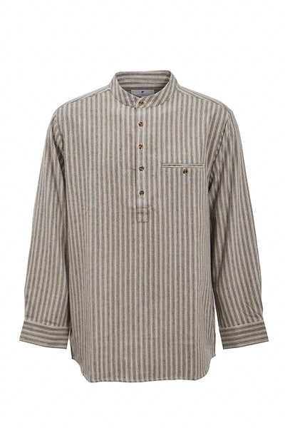 Gammaldags Farfarsskjorta Beige / Grön / Vinröd