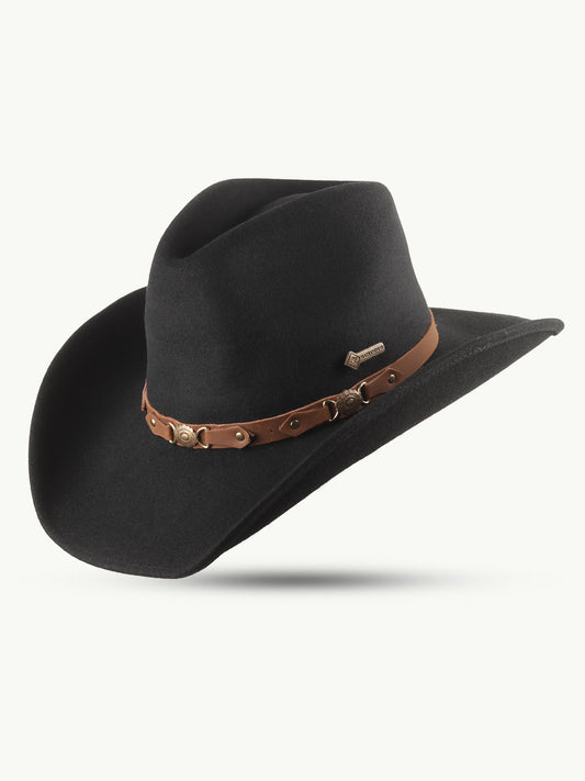 Cowboyhatt Bandit Filt Svart