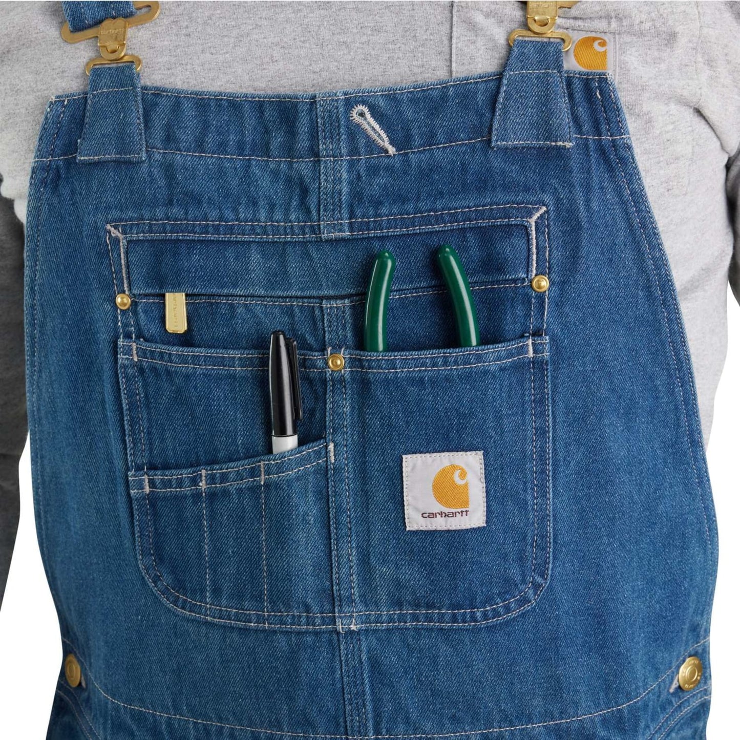 Carhartt Bib Overall Hängselbyxa Denim