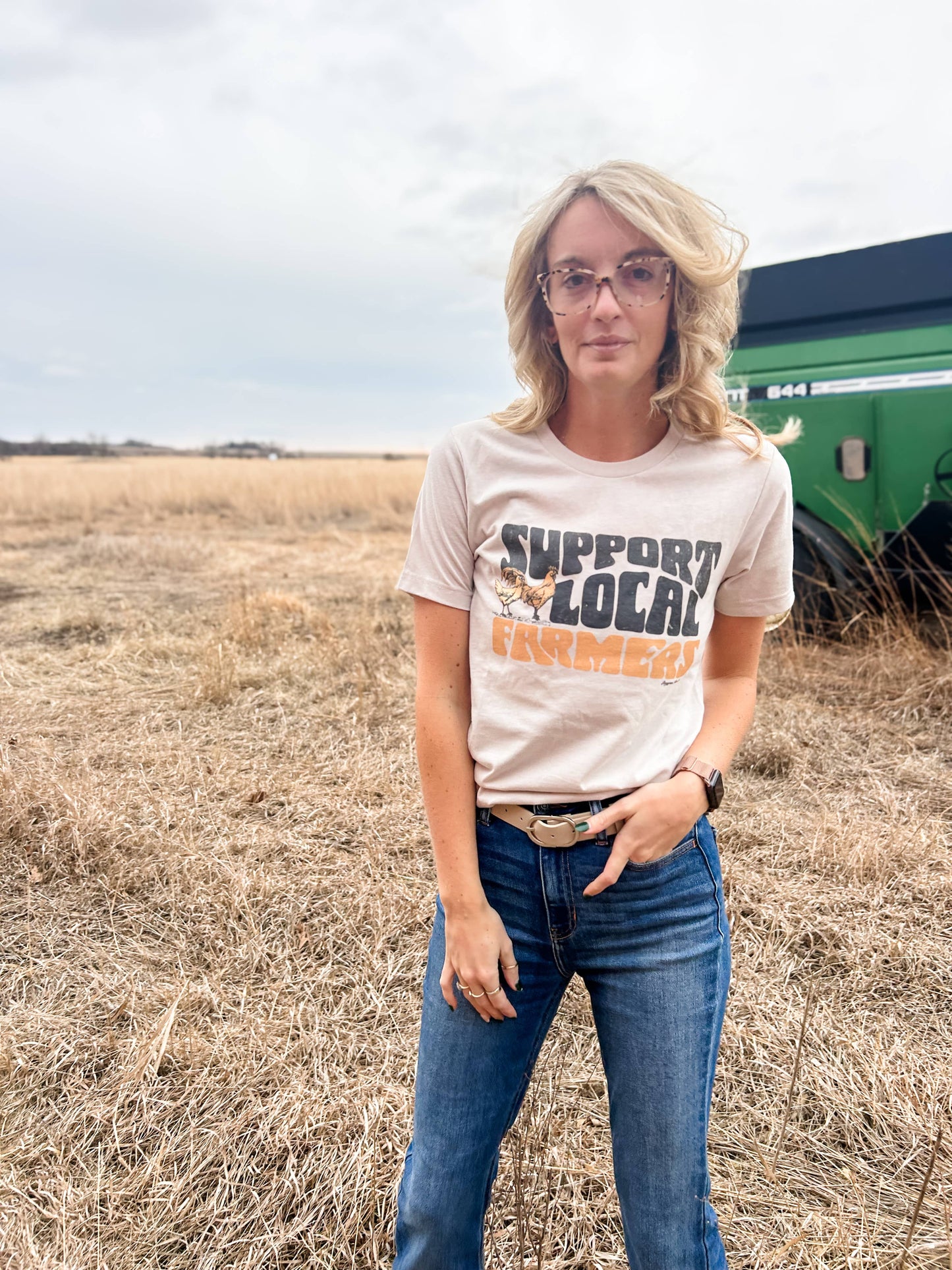 T-shirt Support Local Farmers