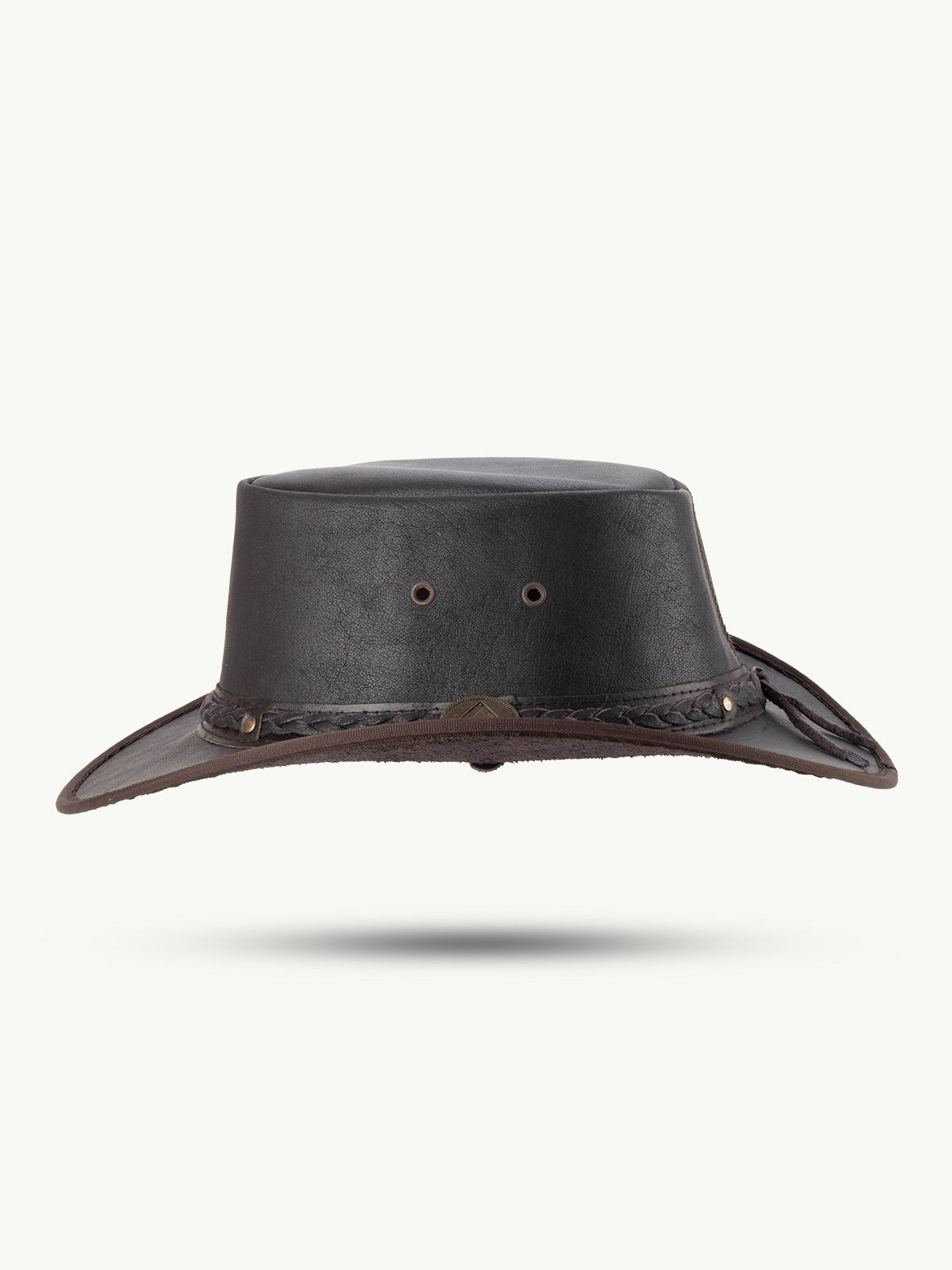 Läderhatt Springbrook Mörkbrun