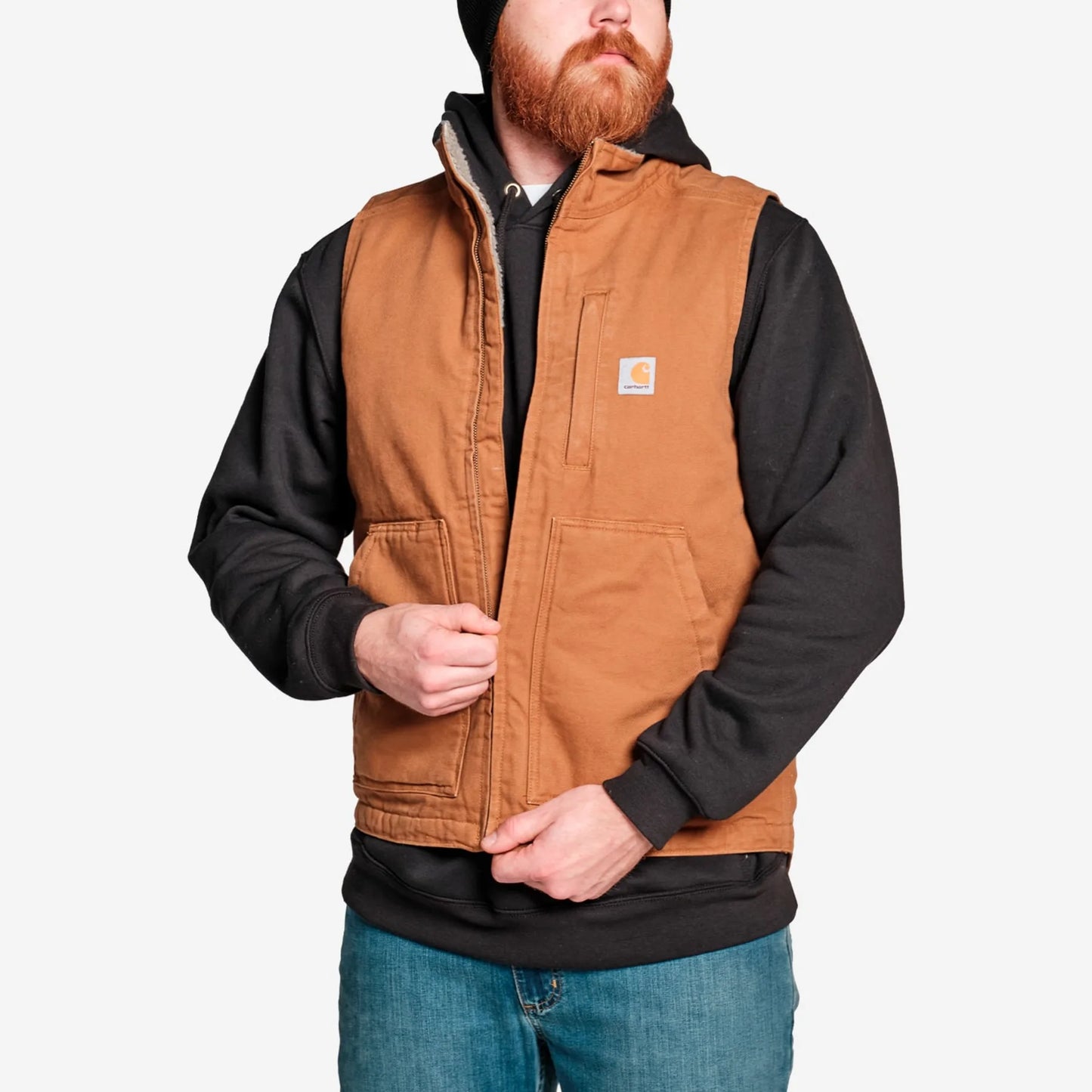 Teddyfodrad Canvasväst Carhartt