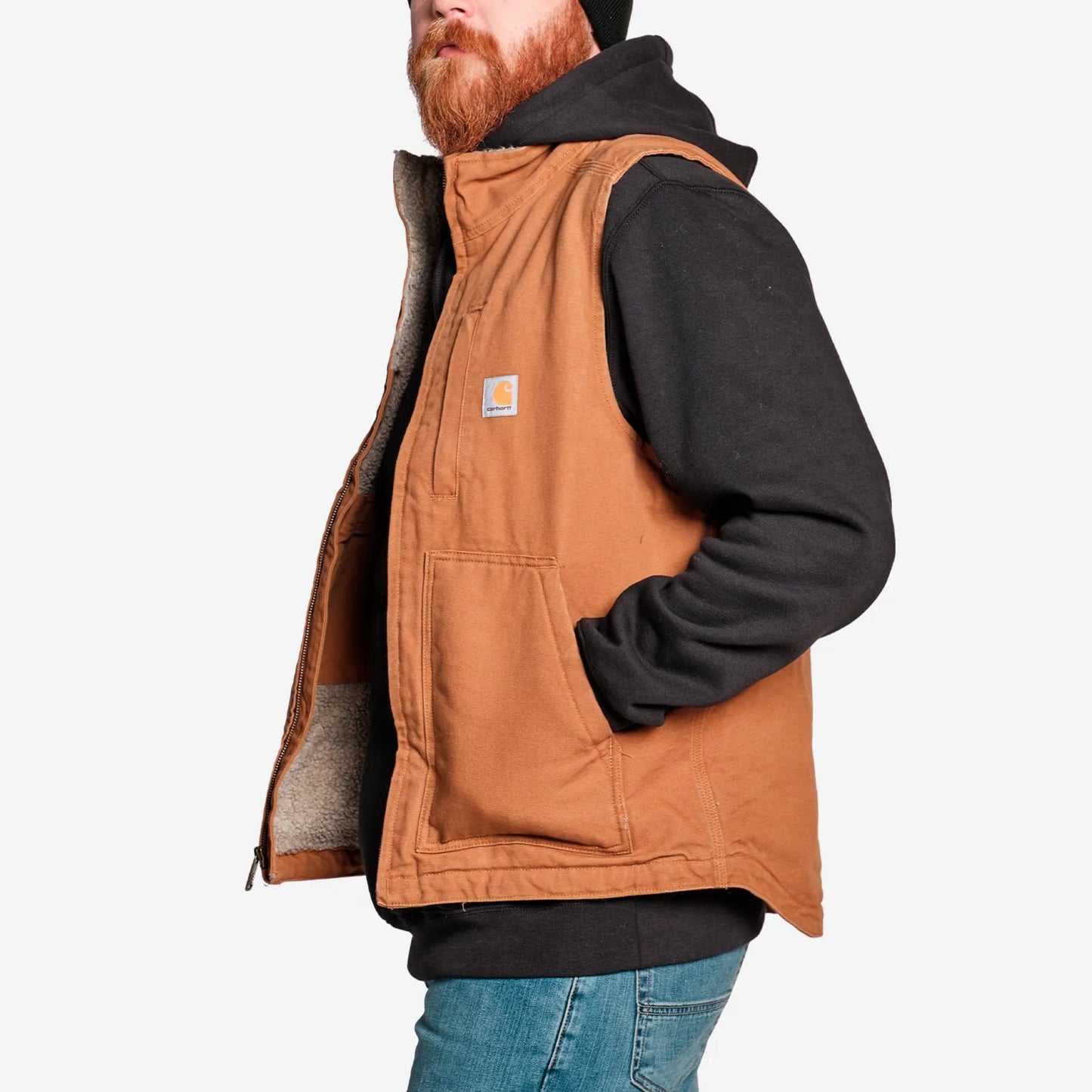 Teddyfodrad Canvasväst Carhartt