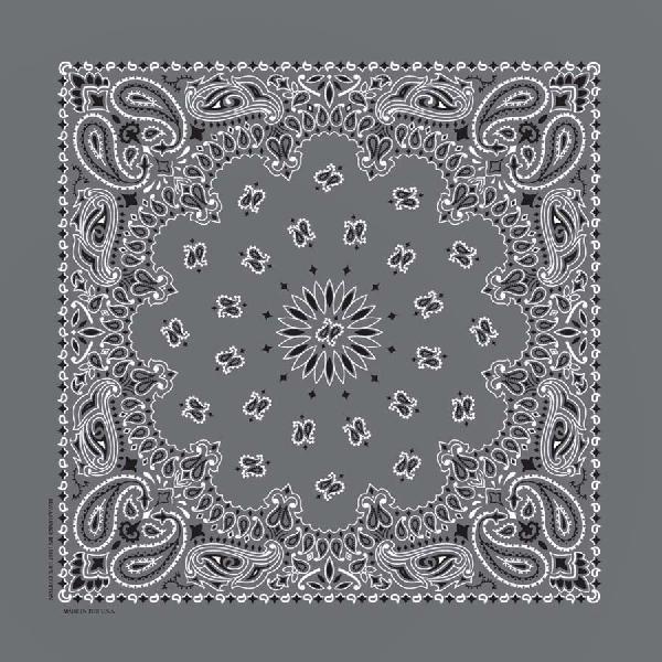 Grå Bandana Paisley