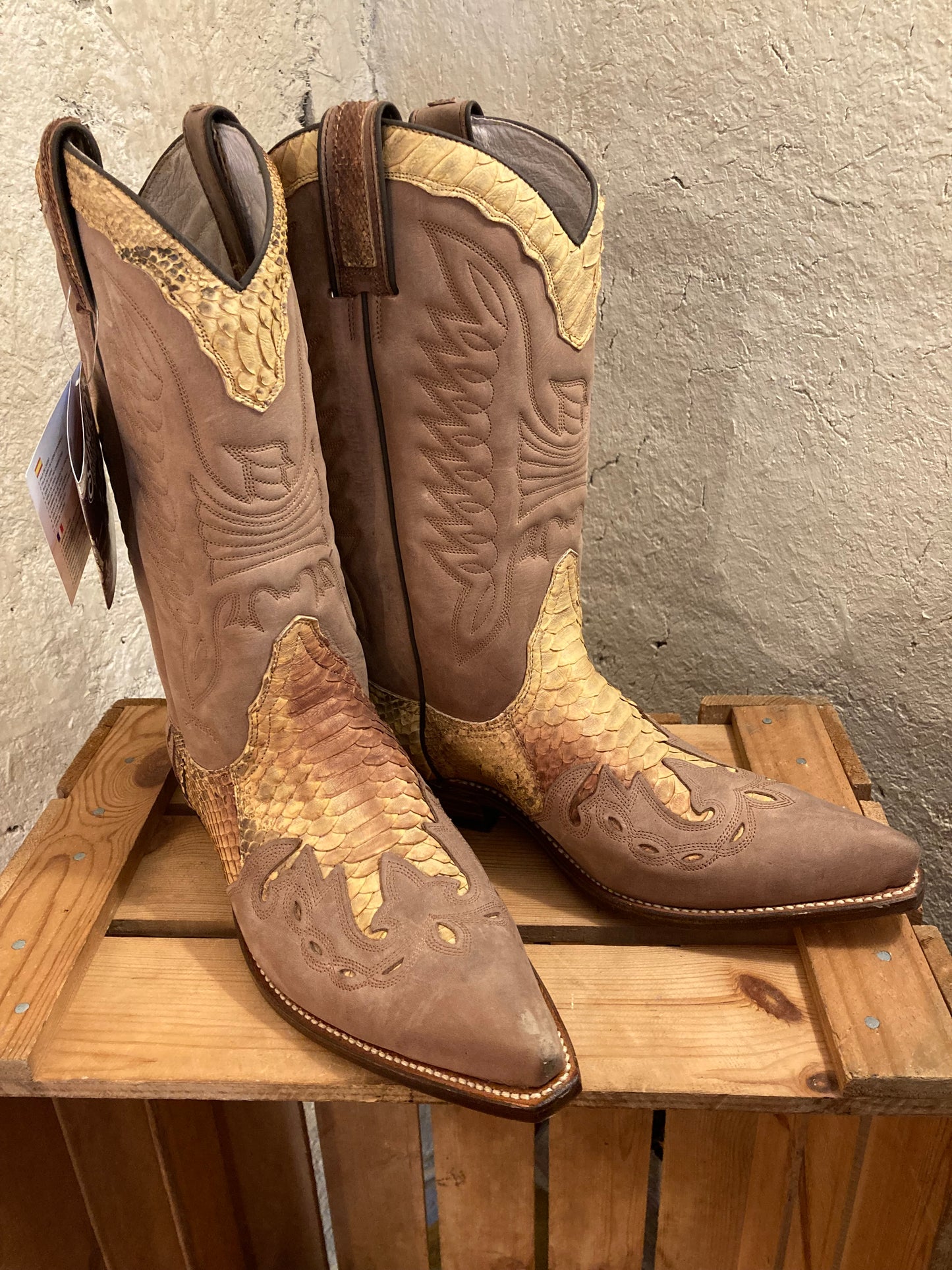 Sancho Ormskinn/Läderboots Western st. 41