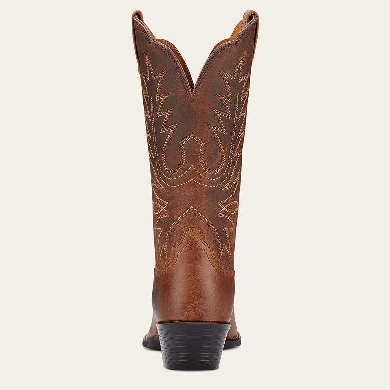 Ariat Heritage R Toe Distressed Brown Western Boot