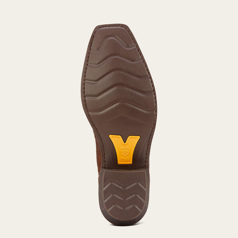 Ariat Heritage Roughstock Square Toe Brown Oiled Rowdy Western Boot