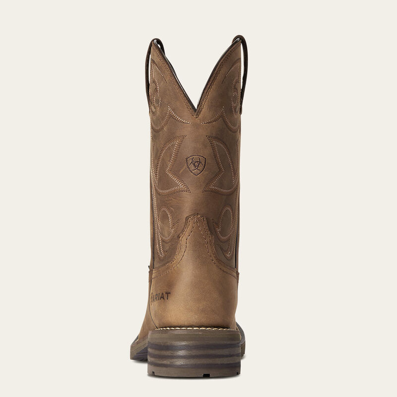 Ariat Hybrid Patriot Waterproof Distressed Brown Western Boot