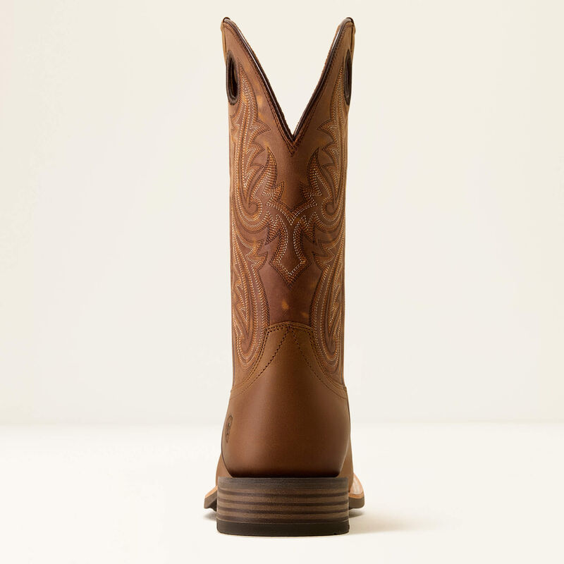 Ariat Highland Toughstock Wide Square Toe Distressed Brown / Tack Room Brown Western Boot