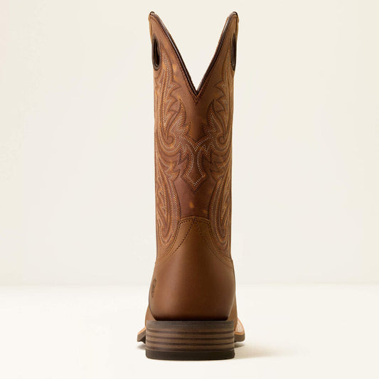 Ariat Highland Toughstock Wide Square Toe Distressed Brown / Tack Room Brown Western Boot