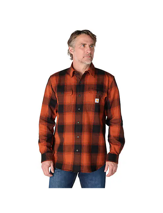 Carhartt Flanellskjorta Rutig Heavyweight Homestead Red