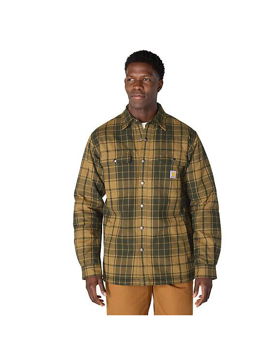 Carhartt Teddyfodrad Flanellskjorta Night Fatigue