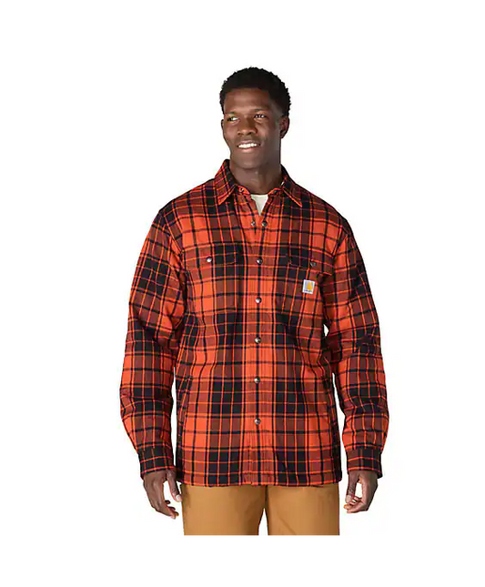 Carhartt Teddyfodrad Flanellskjorta Homestead Red