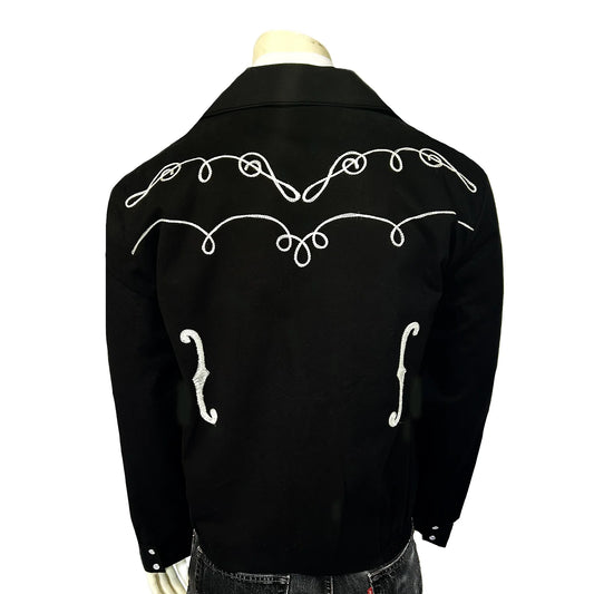 Bolerojacka Western Rockmount Ranch Wear Musical Notes Embroidery