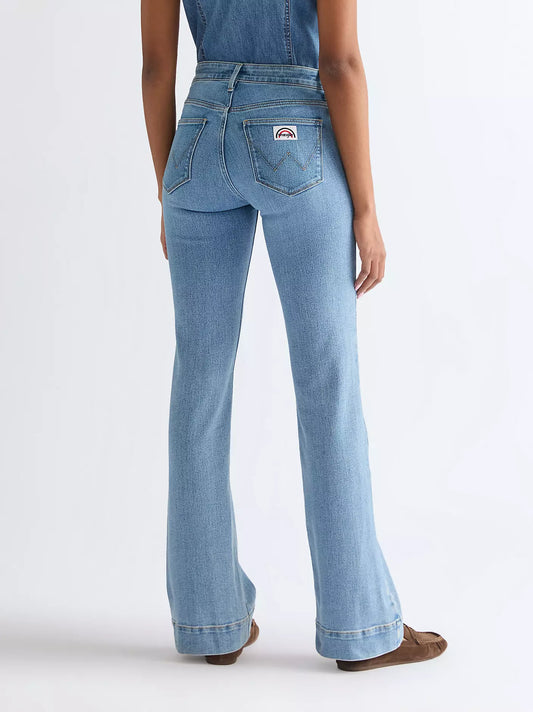 Wrangler Flare Jean Velvet Sky