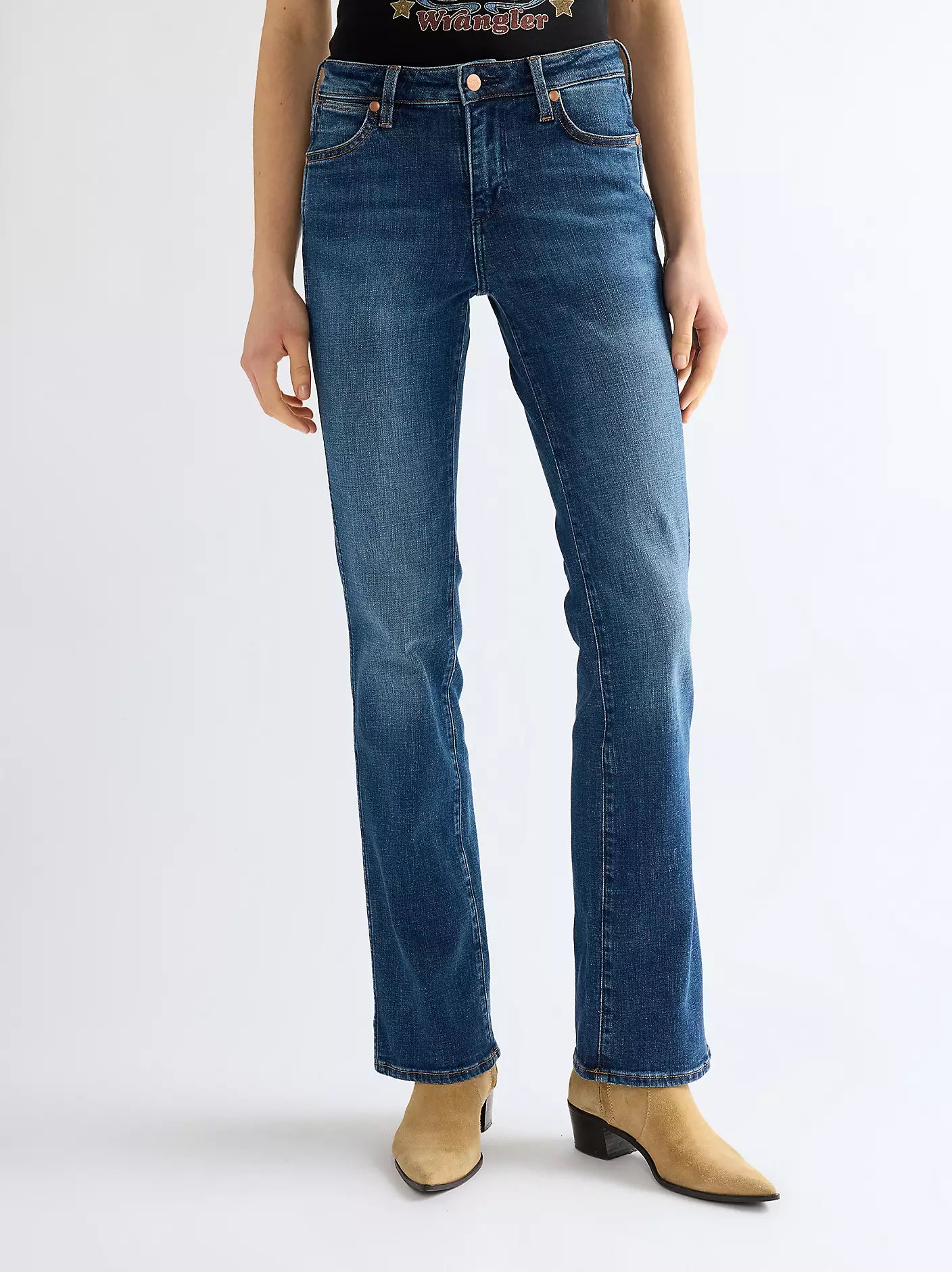 Wrangler Bootcut Jean Blue Abyss