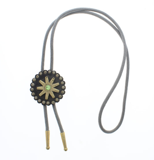 Bolotie Sporre Antikguld på Läderbricka