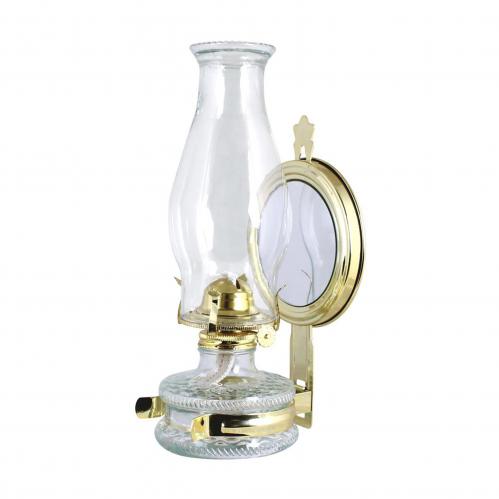 Fotogenlampa Vägg med Spegel Mässing