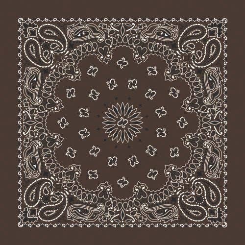Bandana Paisley Brun