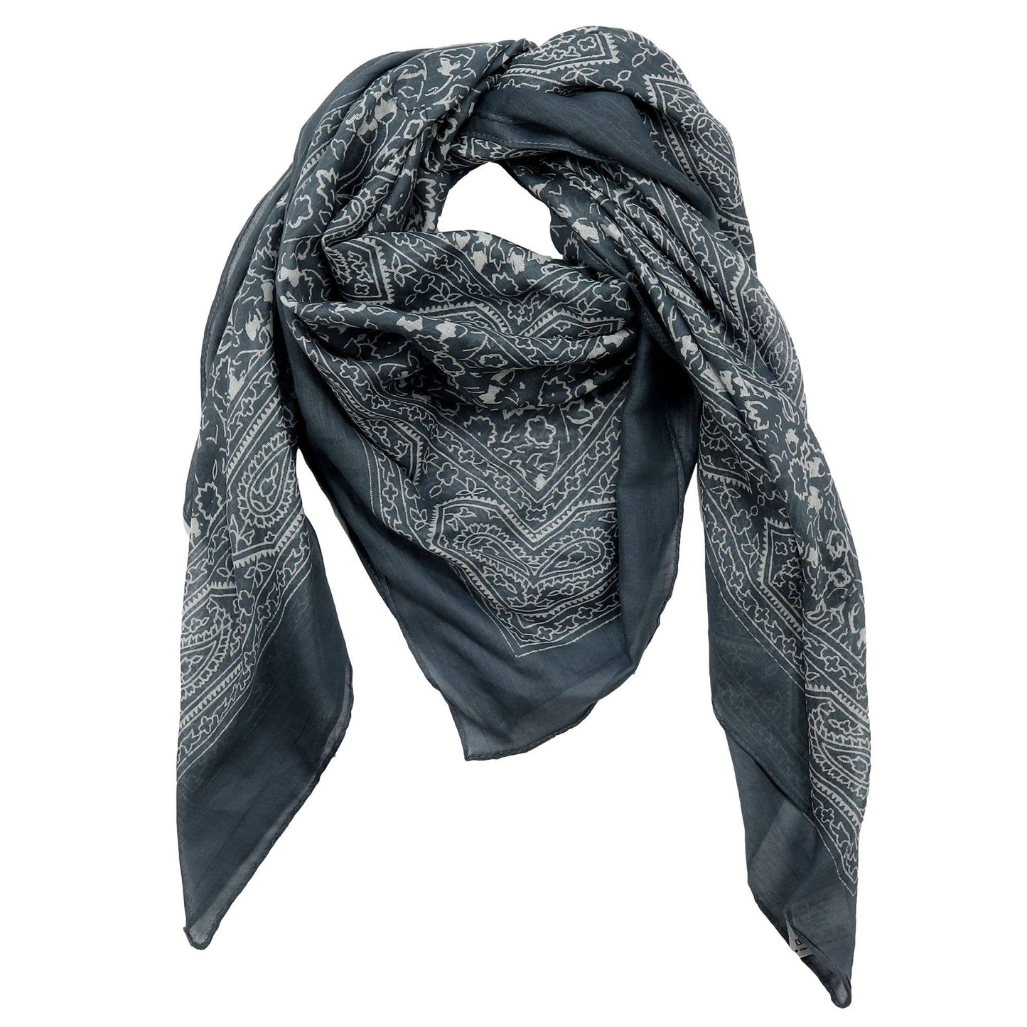 Cowboyscarf Wild Rag Mönstrad Grå / Vit