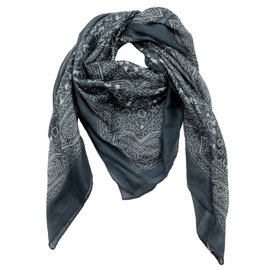 Cowboyscarf Wild Rag Mönstrad Grå / Vit