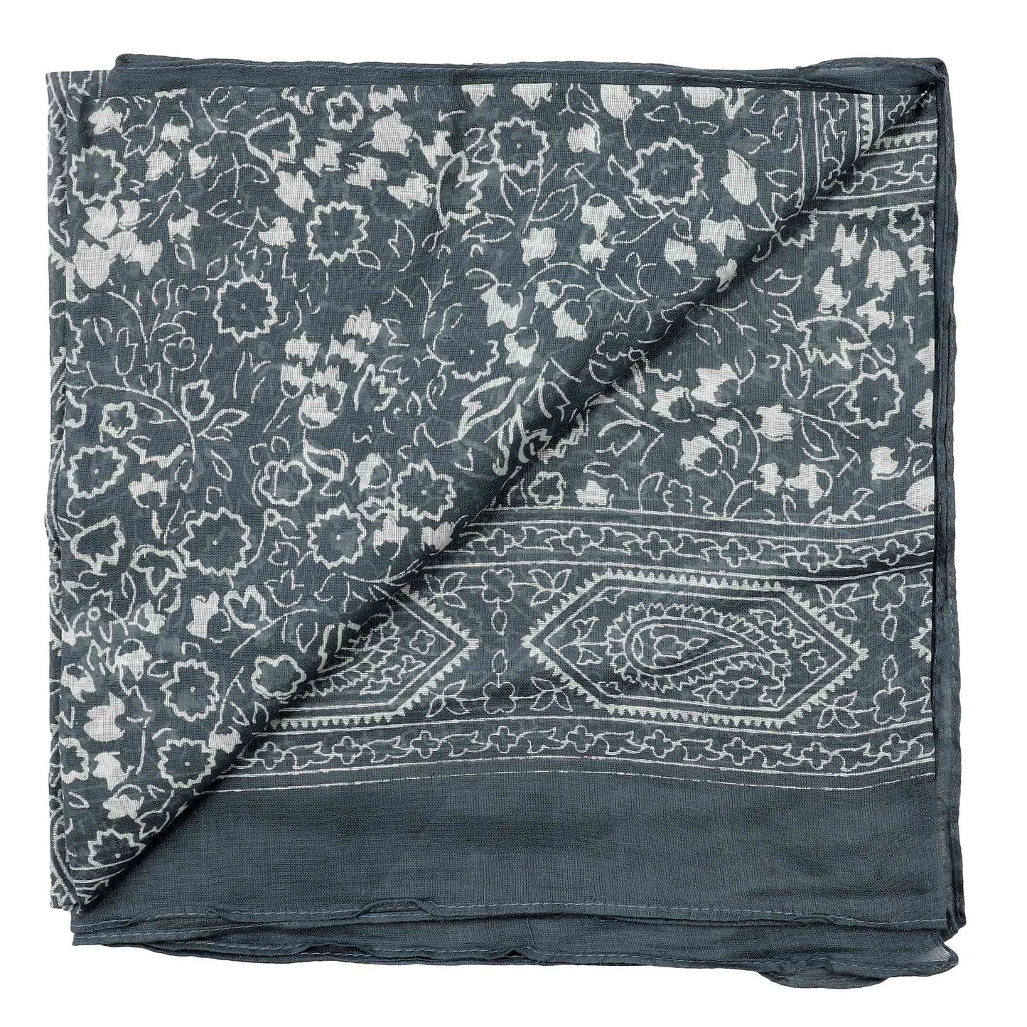 Cowboyscarf Wild Rag Mönstrad Grå / Vit