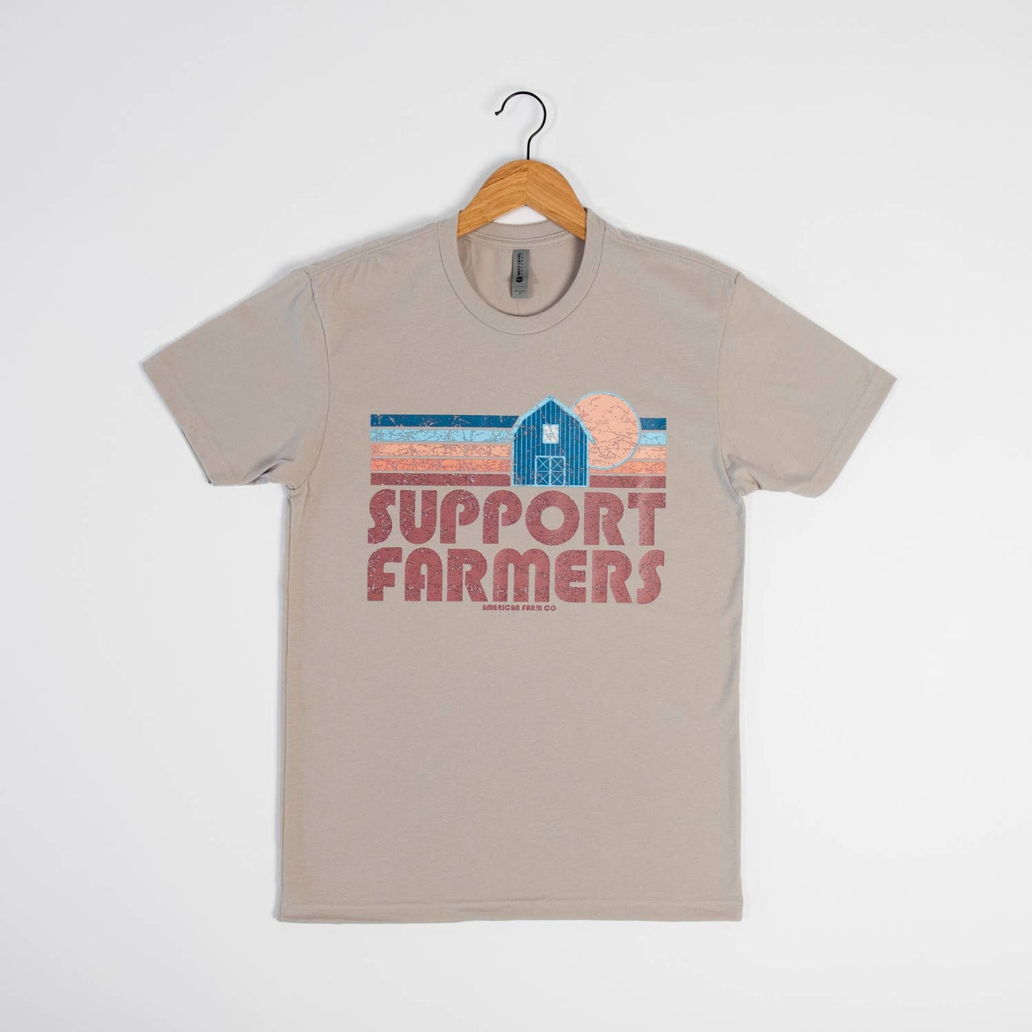 T-shirt Western Retro 'Support Farmers’