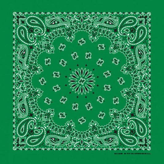 Bandana Paisley Skogsgrön