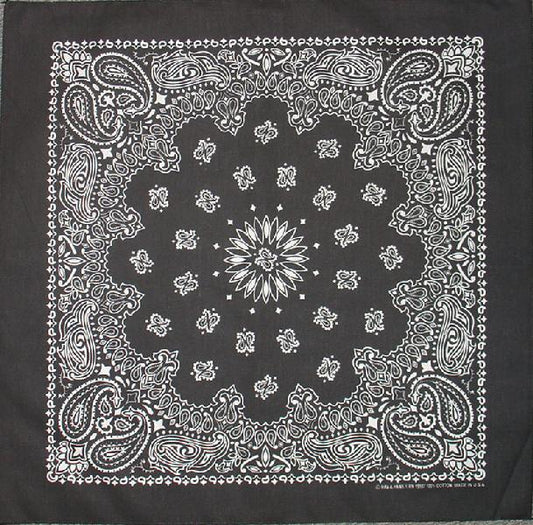 Bandana Paisley Svart