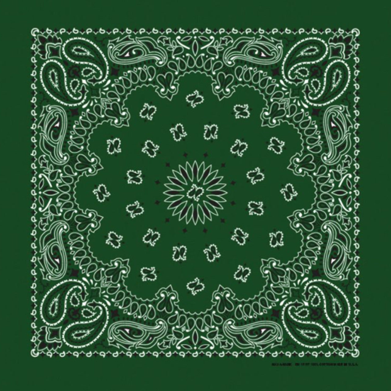 Bandana Paisley Militärgrön