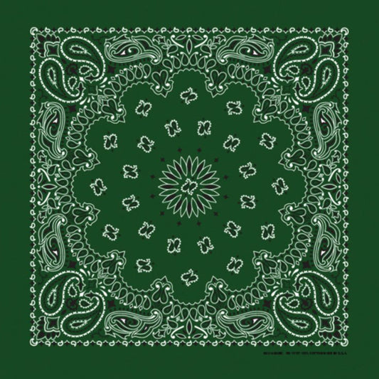 Bandana Paisley Militärgrön