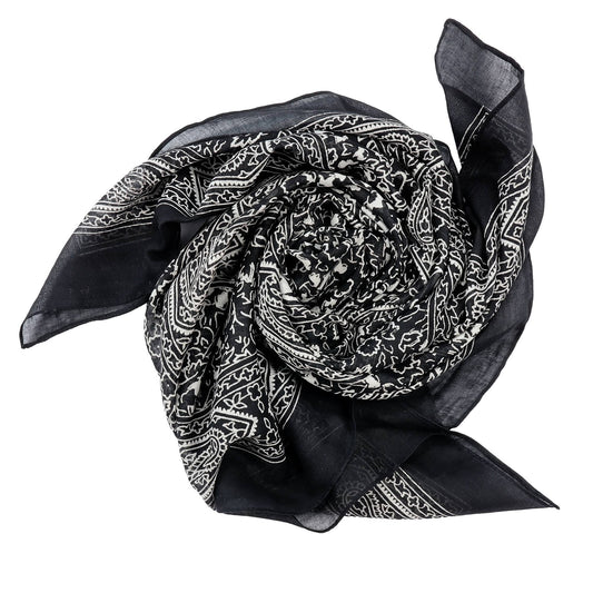 Cowboyscarf Wild Rag Mönstrad Svart / Vit